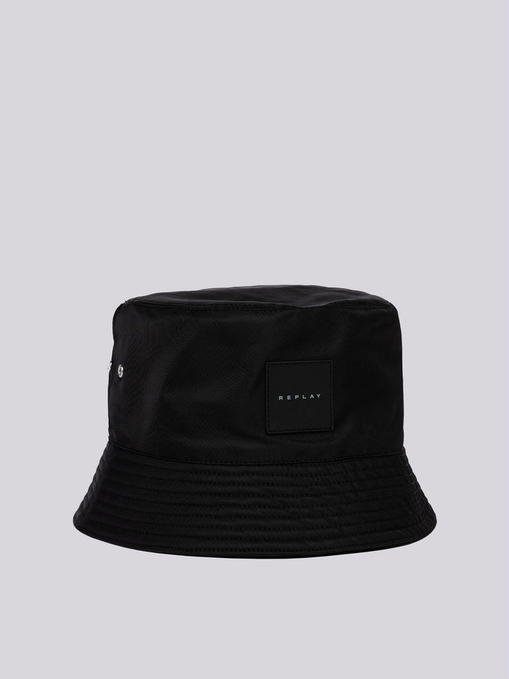 REPLAY SOLID-COLOURED BUCKET HAT