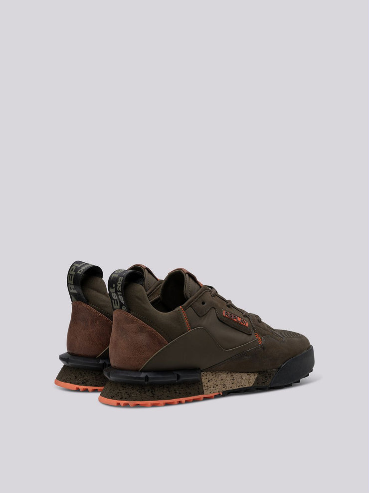 REPLAY FIELD CLASSIC X LEATHER SNEAKERS WITH LACES