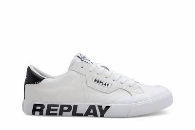 Replay men’s College Print lace up sneaker