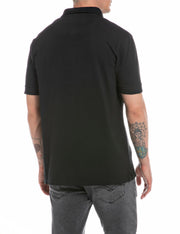 Replay men’s Pique polo shirt with print
