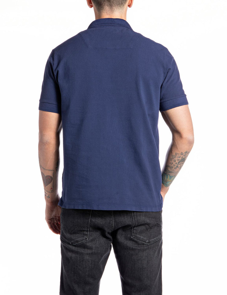 Replay men’s Pique polo shirt with print