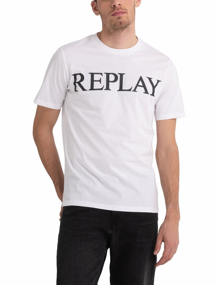 Replay men’s jersey t-shirt with print