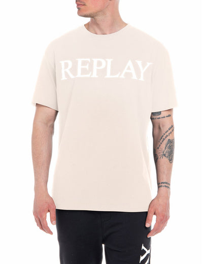 Replay men’s jersey t-shirt with print