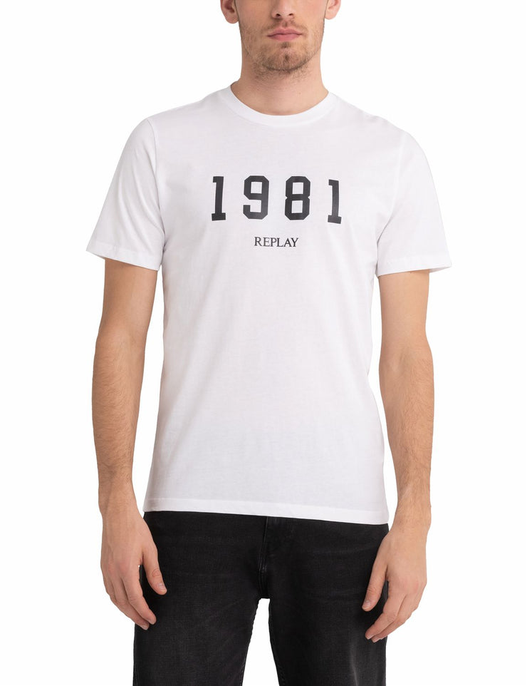 Replay men’s jersey t-shirt with print