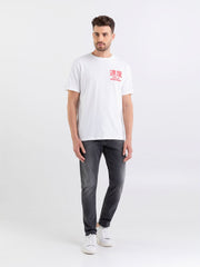 REPLAY T-SHIRT IN JERSEY WITH SPEED SHOP PRINT