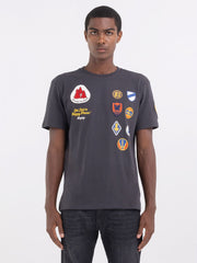REPLAY T-SHIRT IN JERSEY WITH PATCH