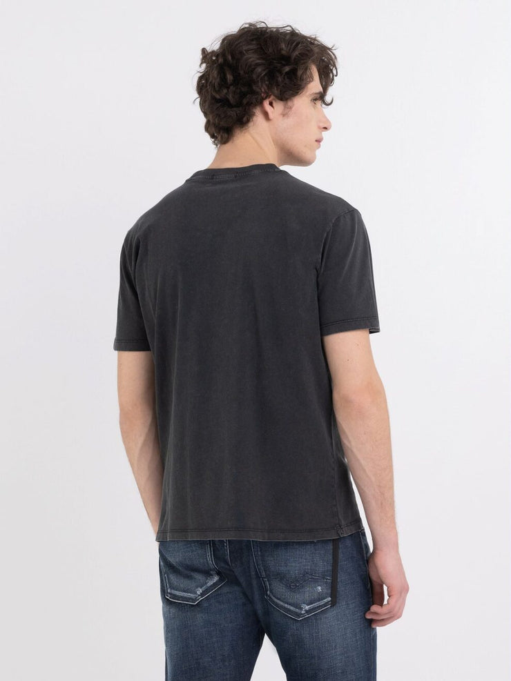 REPLAY JERSEY T-SHIRT WITH PRINT