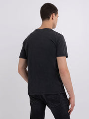 REPLAY JERSEY T-SHIRT WITH SNAKES PRINT