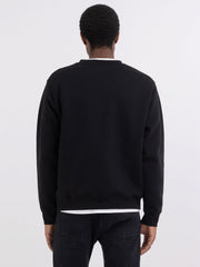 REPLAY CREWNECK SWEATSHIRT WITH OUTDOOR PRINT