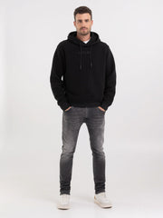 REPLAY HOODIE WITH EMBROIDERY