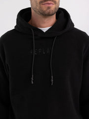 REPLAY HOODIE WITH EMBROIDERY