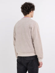 REPLAY CREWNECK SWEATSHIRT IN BRUSHED COTTON