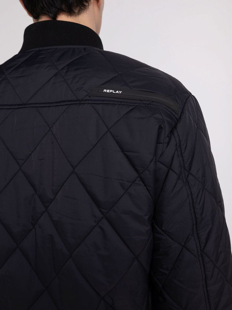 REPLAY SHORT JACKET IN RECYCLED NYLON