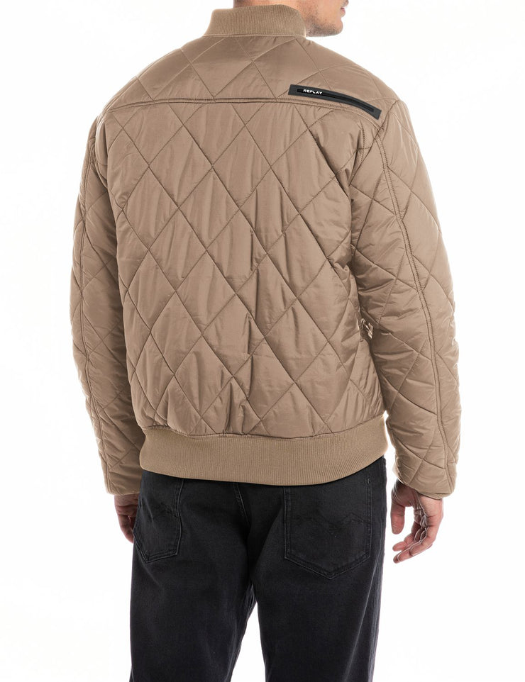 REPLAY SHORT JACKET IN RECYCLED NYLON