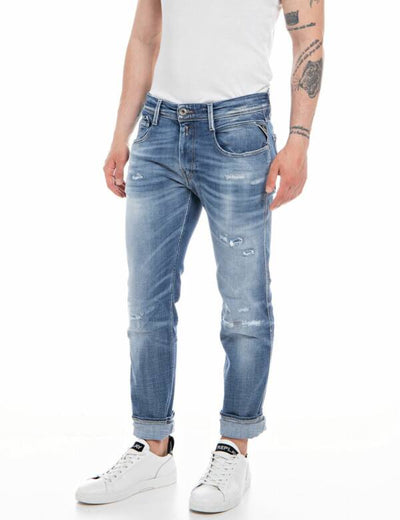 Replay men’s Aged eco 10 years slim fit Anbass jeans