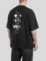 REPLAY CREW-NECK T-SHIRT WITH REPLAY X GARRIX GRAPHIC PRINT FRONT AND BACK