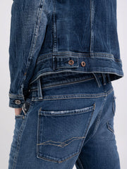 REPLAY JACKET IN AGED ECO 5 YEARS BLUE DENIM