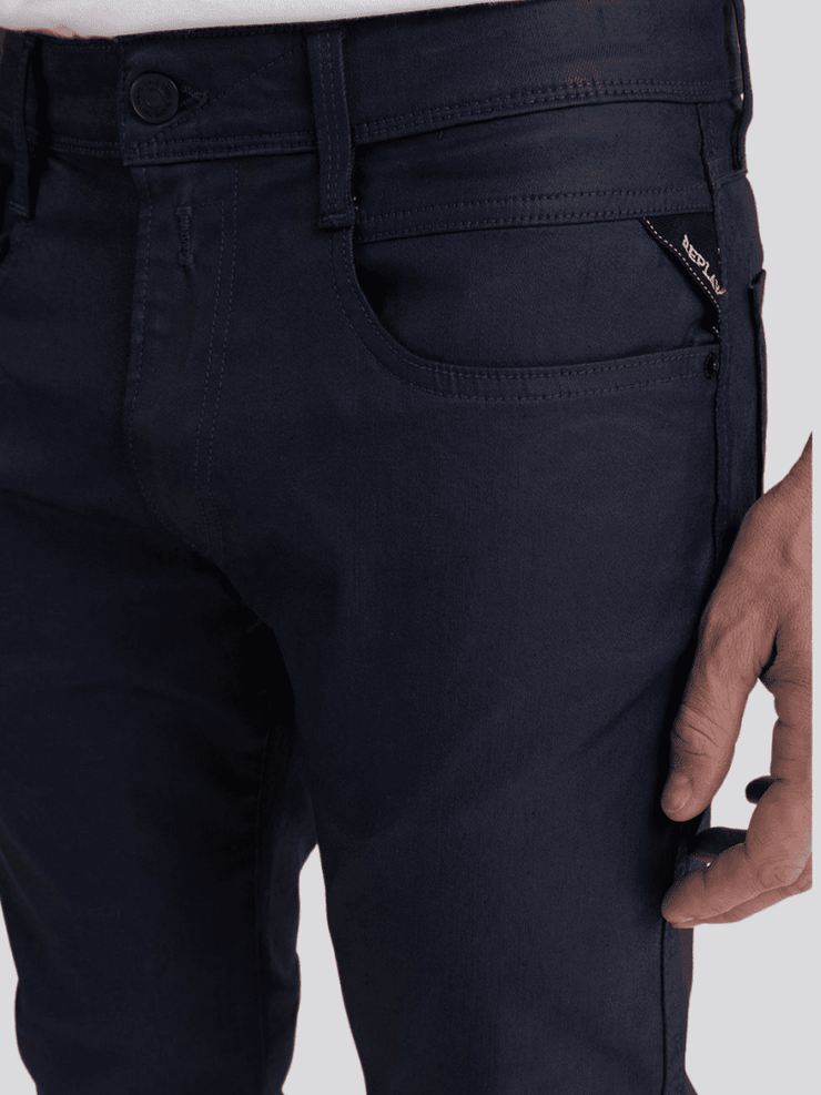 REPLAY SUPER SLIM FIT WAX COATED BRONNY JEANS