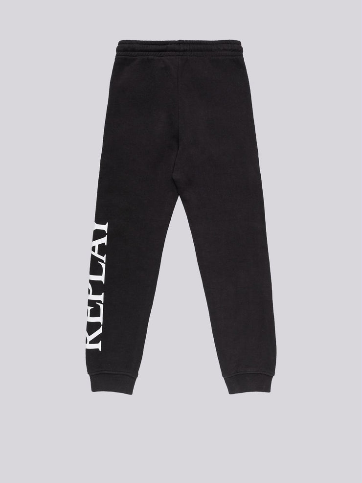 REPLAY SLIM FIT JOGGER PANTS WITH ARCHIVE LOGO