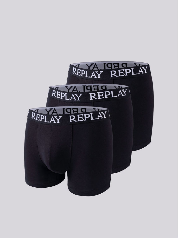 REPLAY 3 PACK ESSENTIAL BOXER BRIEFS