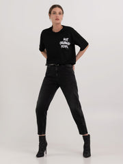 REPLAY BOXY FIT T-SHIRT WITH PRINT