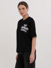 REPLAY BOXY FIT T-SHIRT WITH PRINT